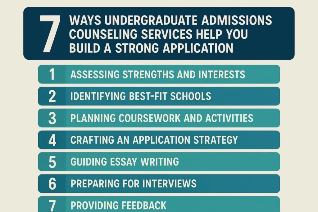 7 Ways Undergraduate Admissions Counseling Services Help You Build a Strong Application
