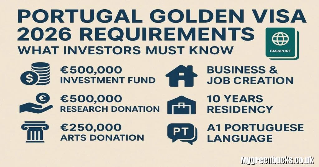 Portugal Golden Visa 2026 Requirements: What Investors Must Know